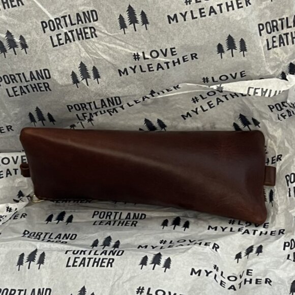 Portland Leather, Cold Brew Tote Bag NWT, with Alpine Bag, Dopp Keychain, Scarf - Picture 11 of 14